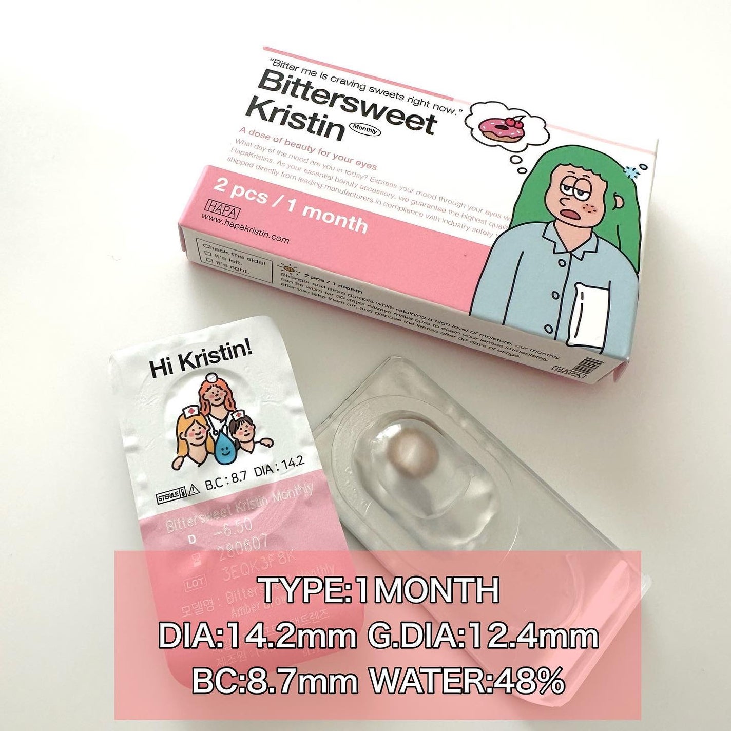 Bittersweet kristin/Hapa kristin/カラーコンタクトレンズを使ったクチコミ(2枚目)