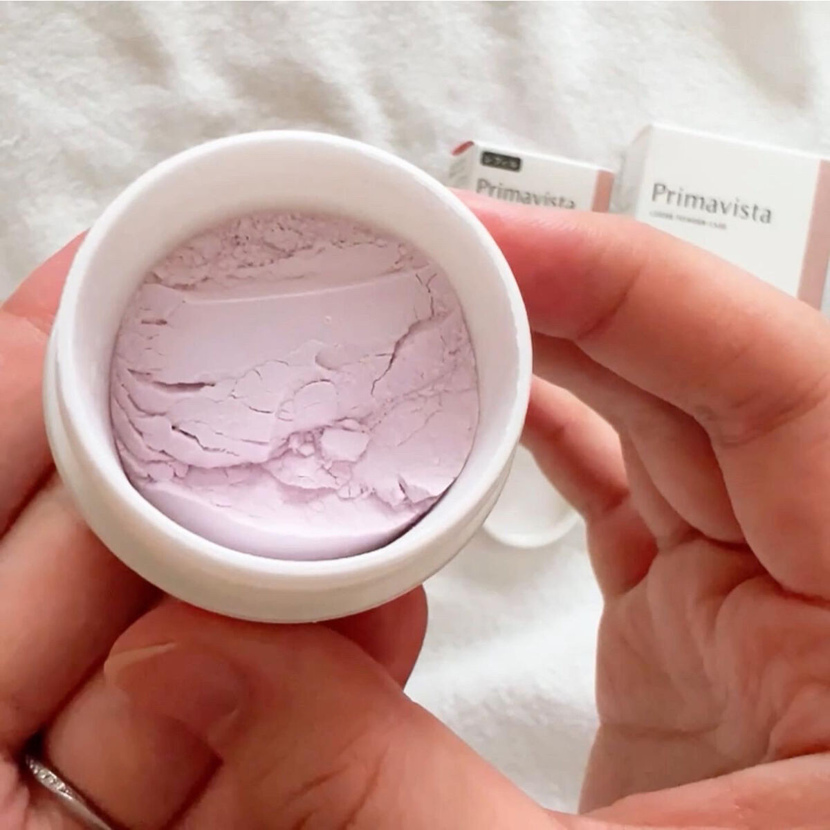 ポアレスフィクサー フェイスパウダー〈ルース〉用 メイクアップパフ 01/プリマヴィスタ/ルースパウダーを使ったクチコミ（2枚目）