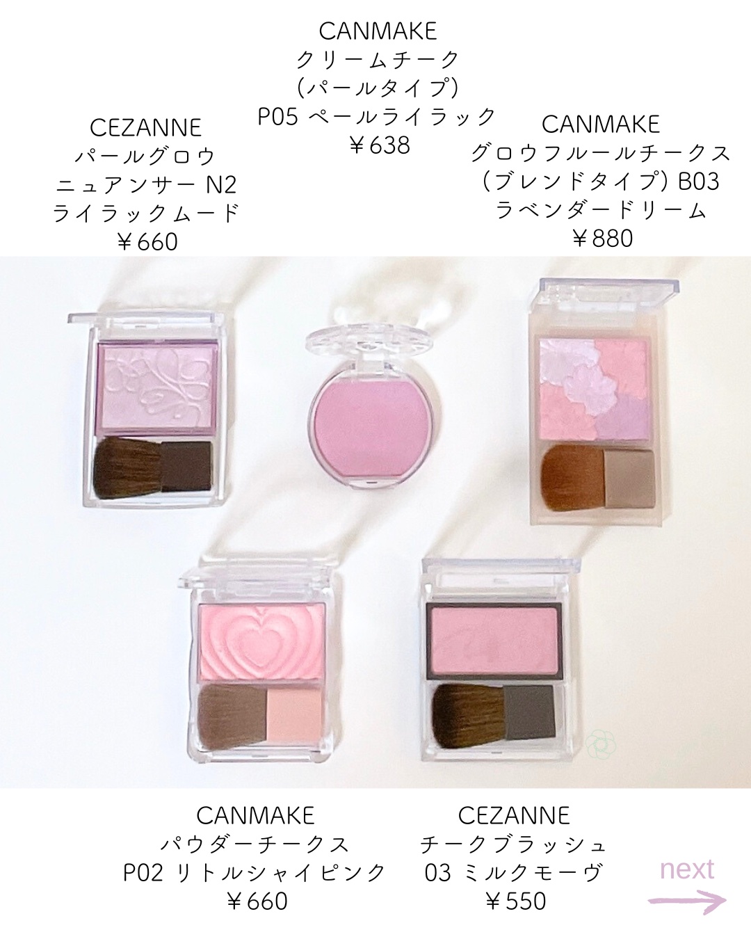 クリームチーク(パールタイプ)/キャンメイク/ジェル・クリームチークを使ったクチコミ（2枚目）