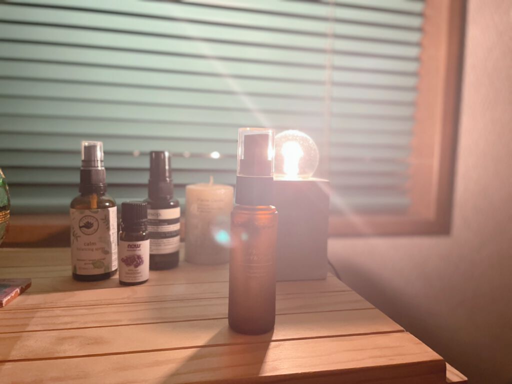 フレグランスミスト おやすみブレンド/無印良品/香水(その他)を使ったクチコミ(2枚目)