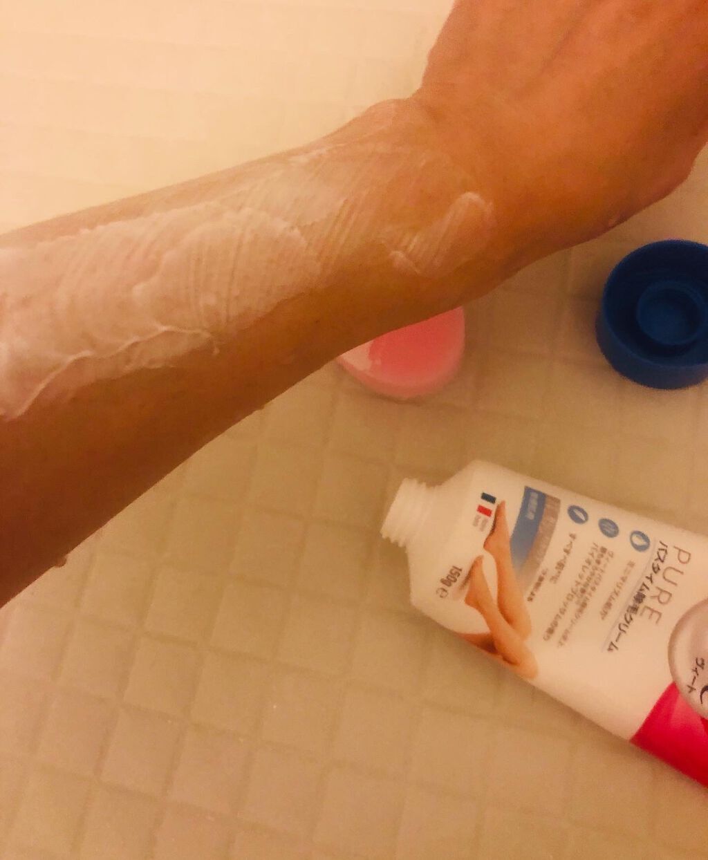 バスタイム除毛クリーム 敏感肌用/Veet/除毛クリームを使ったクチコミ(4枚目)