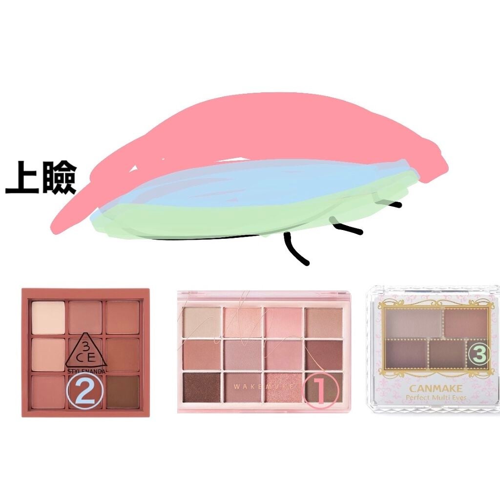 パーフェクトマルチアイズ/キャンメイク/アイシャドウパレットを使ったクチコミ(2枚目)