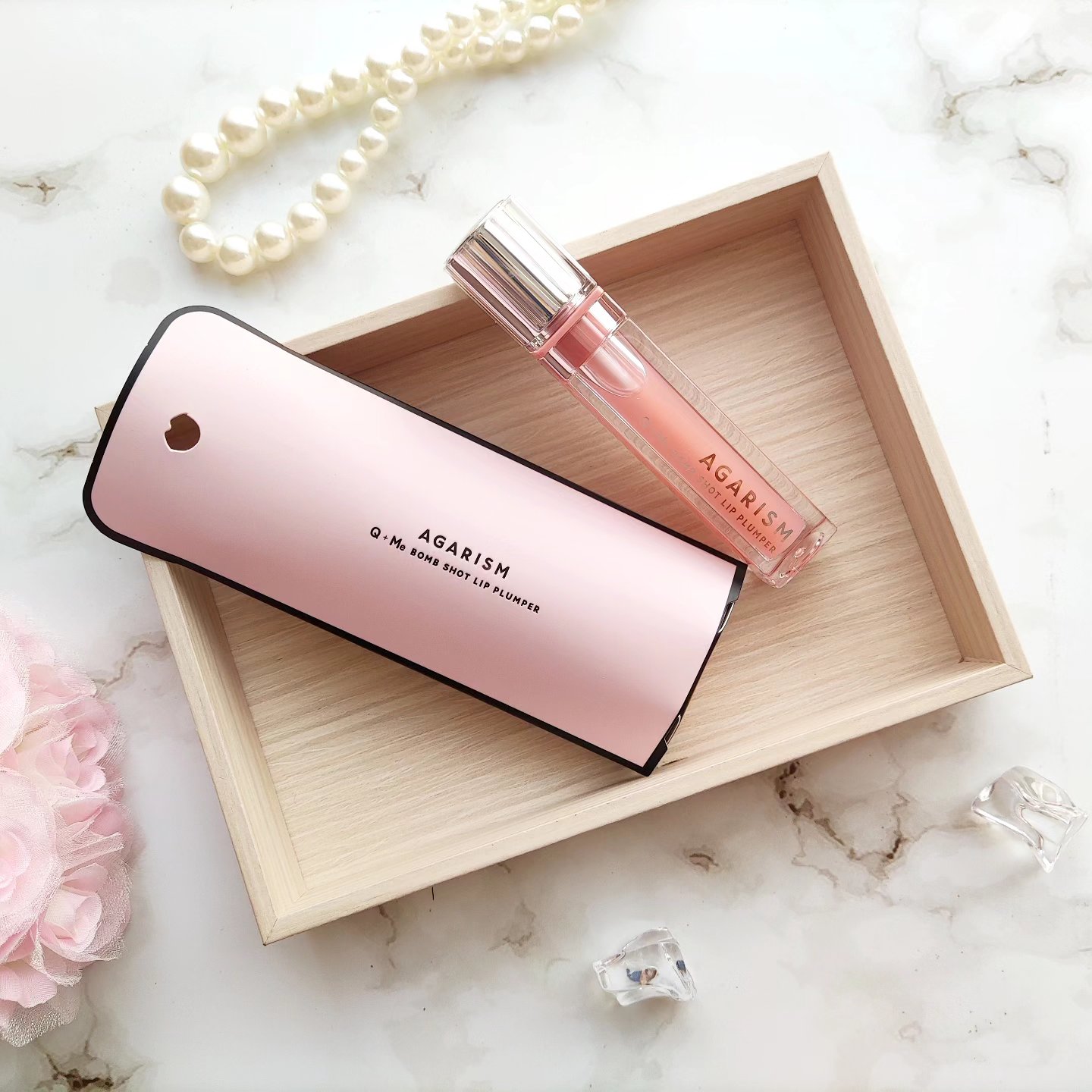 キューミ―ボムショットリッププランパー/AGARISM/リッププランパーを使ったクチコミ（1枚目）