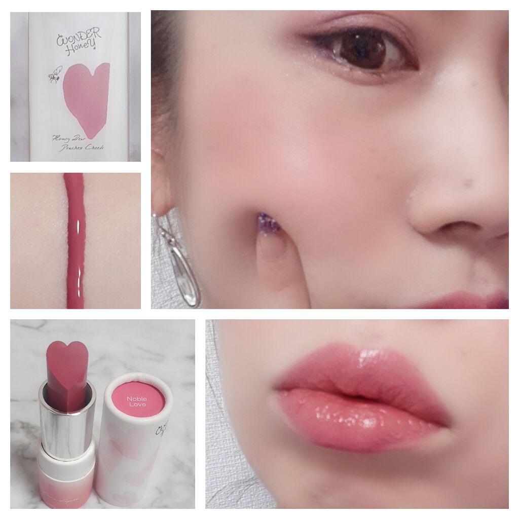 ワンダーハニー ピーチーズチーク /VECUA Honey/リキッドチークを使ったクチコミ(3枚目)