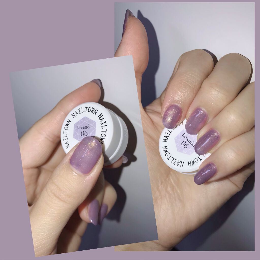 ラベンダージェル/NAILTOWN/ジェルネイルを使ったクチコミ(3枚目)
