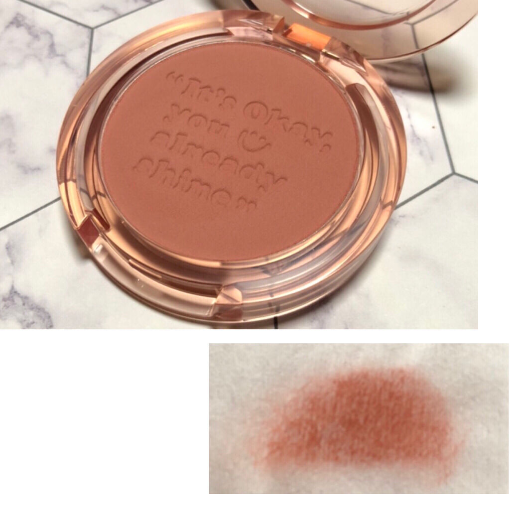 ピュア ブラッシュド サンシャイン チーク 04 HAZEL ORANGE(おべんきょモード)/PERIPERA/パウダーチークを使ったクチコミ（2枚目）