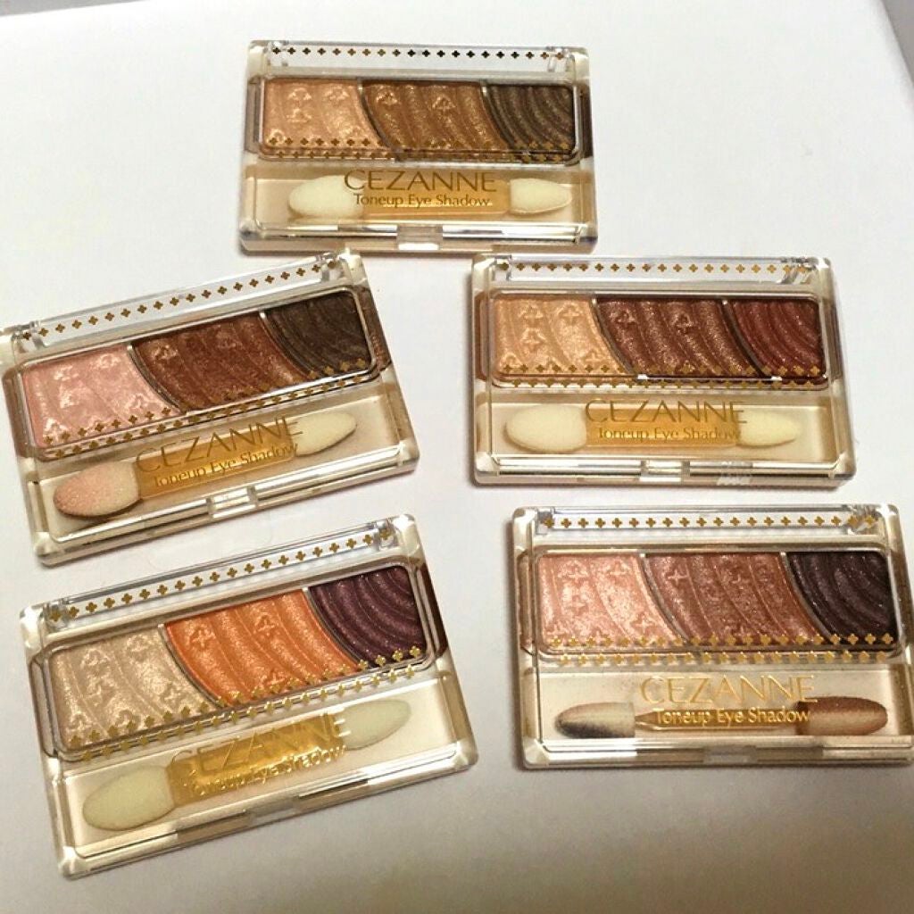 トーンアップアイシャドウ/CEZANNE/アイシャドウパレットを使ったクチコミ(1枚目)