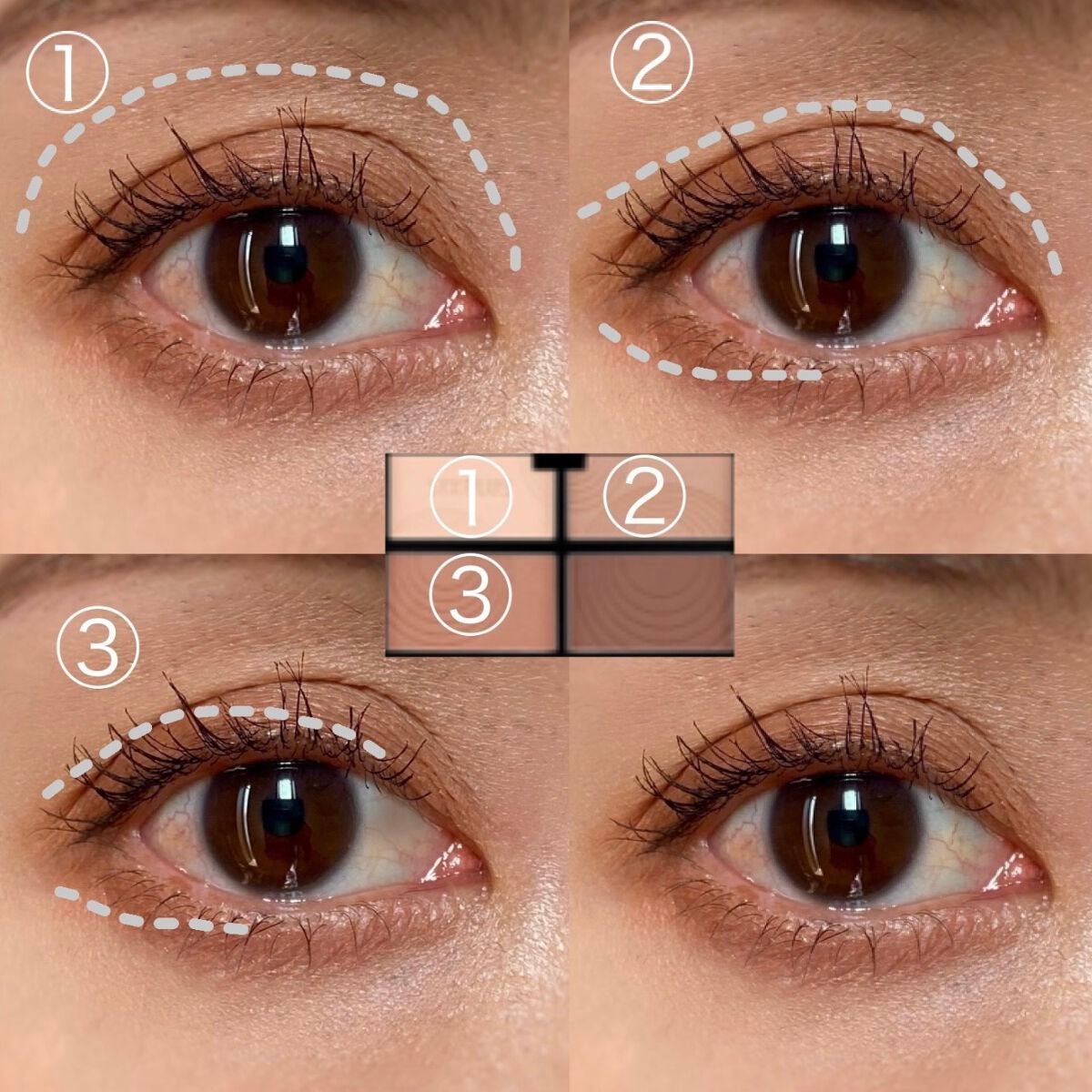 SIXPLUS 4色アイシャドウ/SIXPLUS/アイシャドウパレットを使ったクチコミ(3枚目)