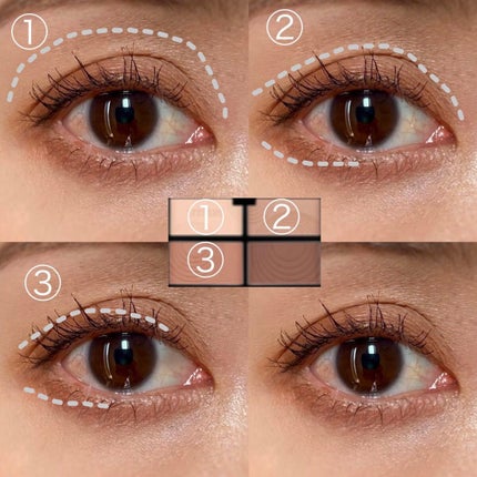 SIXPLUS 4色アイシャドウ/SIXPLUS/アイシャドウパレットを使ったクチコミ(3枚目)