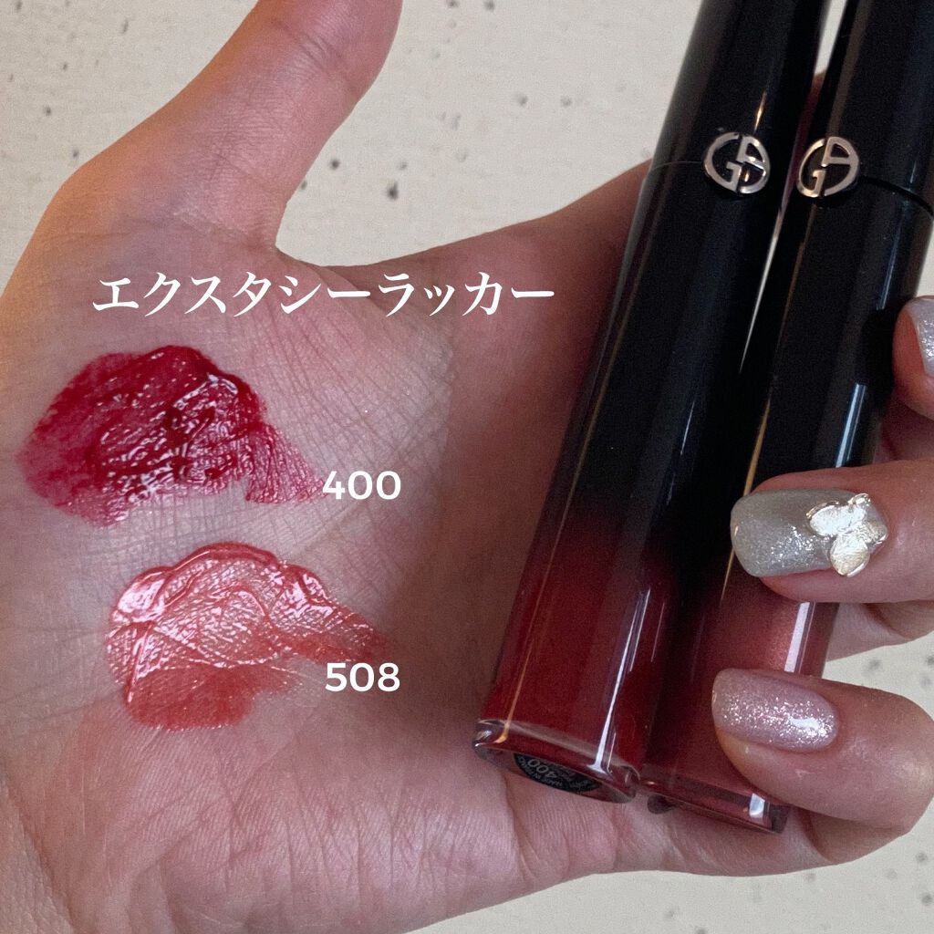 エクスタシー ミラー 502 BOUDOIR/ジョルジオ アルマーニ ビューティ/口紅を使ったクチコミ（2枚目）