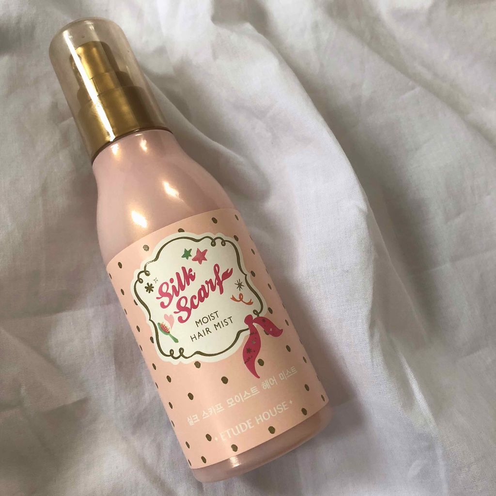シルクスカーフ ホログラム ヘアミスト/ETUDE/ヘアミストを使ったクチコミ（1枚目）
