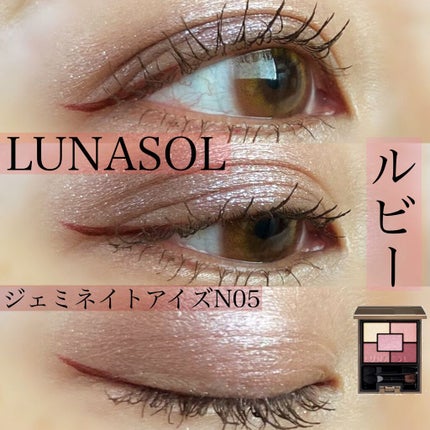 ジェミネイトアイズ N/LUNASOL/アイシャドウパレットを使ったクチコミ(1枚目)