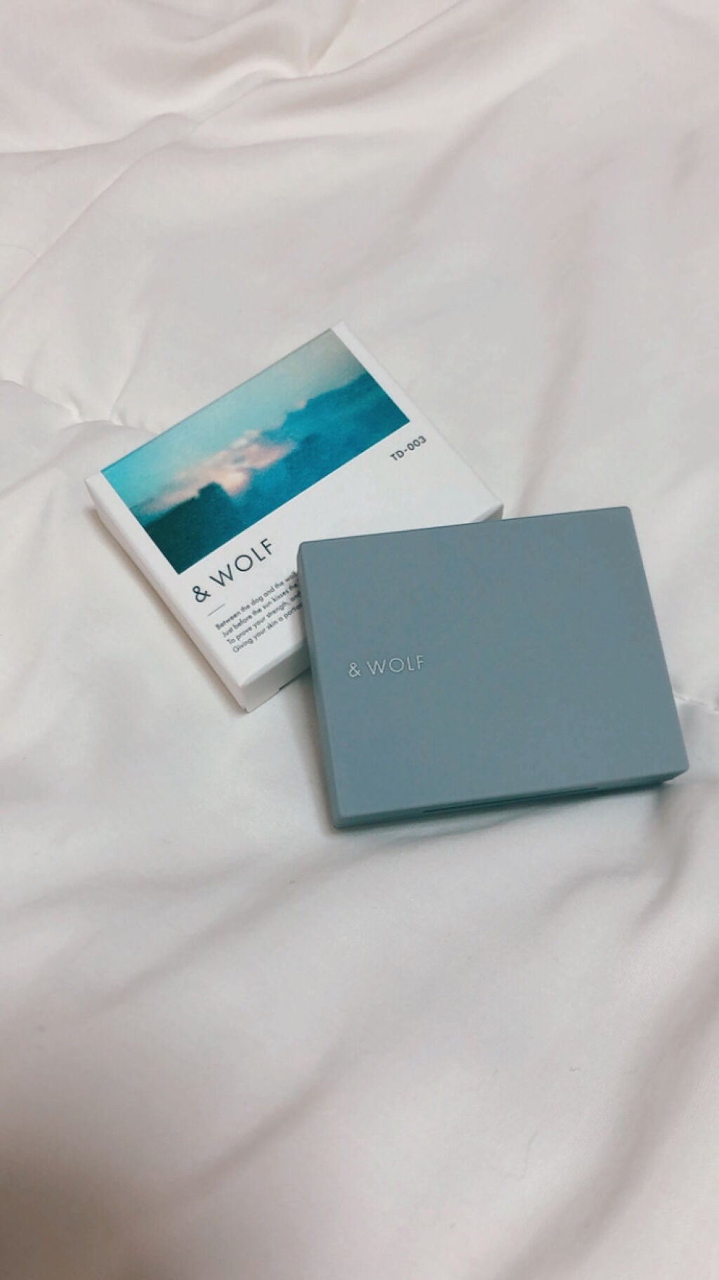 スリーサムデザイニングアイカラー/& WOLF/アイシャドウパレットを使ったクチコミ(1枚目)