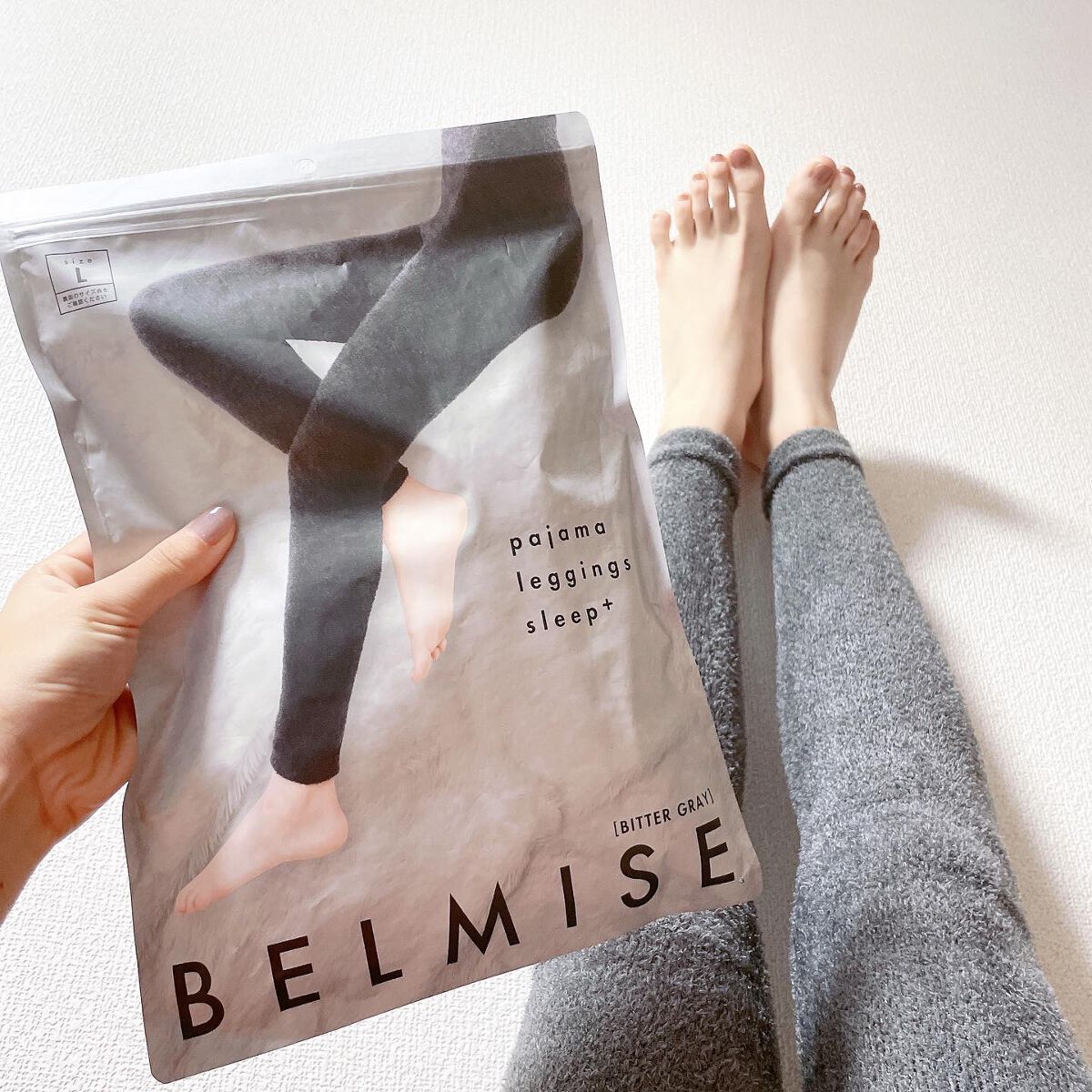 パジャマレギンスsleep＋/BELMISE/着圧ソックス・レギンスを使ったクチコミ（1枚目）