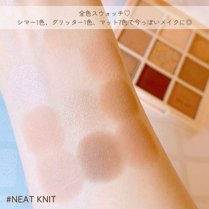 マイフェイブムードアイパレット 9カラー/HOLIKA HOLIKA/アイシャドウパレットを使ったクチコミ(4枚目)