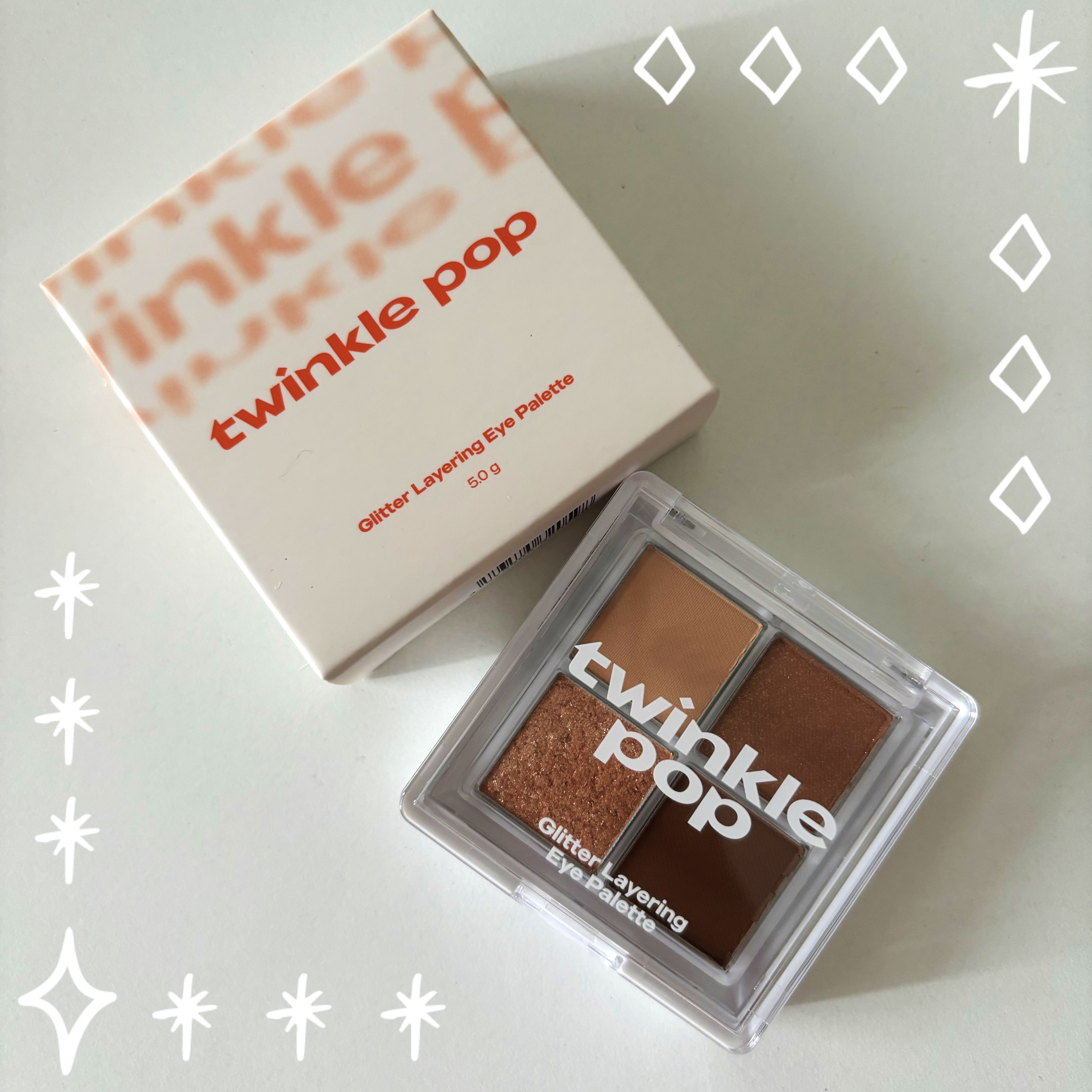 グリッターレイヤリングアイシャドウパレット 03 BROWN LAYER/TWINKLE POP/アイシャドウパレットを使ったクチコミ（1枚目）