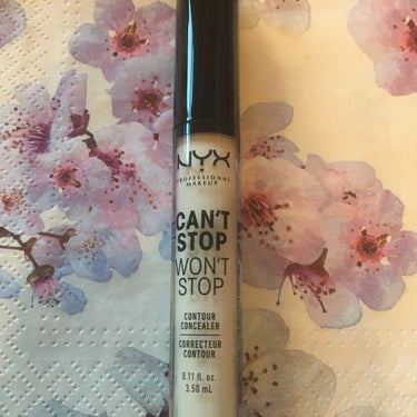 NYX Professional Makeup キャンストップ ウォントストップ コントゥアー コンシーラーのクチコミ「NYX can’t stop won’t stop コンシーラー
<NYX can’t sto.....」（1枚目）