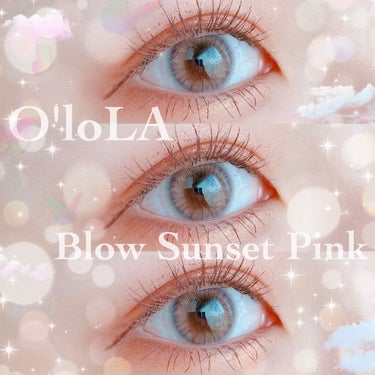 ブロー(Blow) サンセットピンク(Sunset Pink)/OLOLA/カラーコンタクトレンズを使ったクチコミ（1枚目）