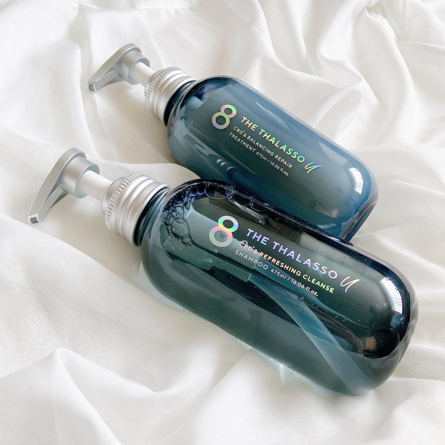 エイトザタラソ ユー CBD＆リフレッシング クレンズ 美容液シャンプー／CBD＆バランシング ダメージリペア 美容液ヘアトリートメント/エイトザタラソ/市販シャンプーを使ったクチコミ（1枚目）