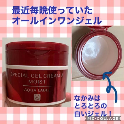 スペシャルジェルクリーム(モイスト)/アクアレーベル/オールインワン化粧品を使ったクチコミ(1枚目)