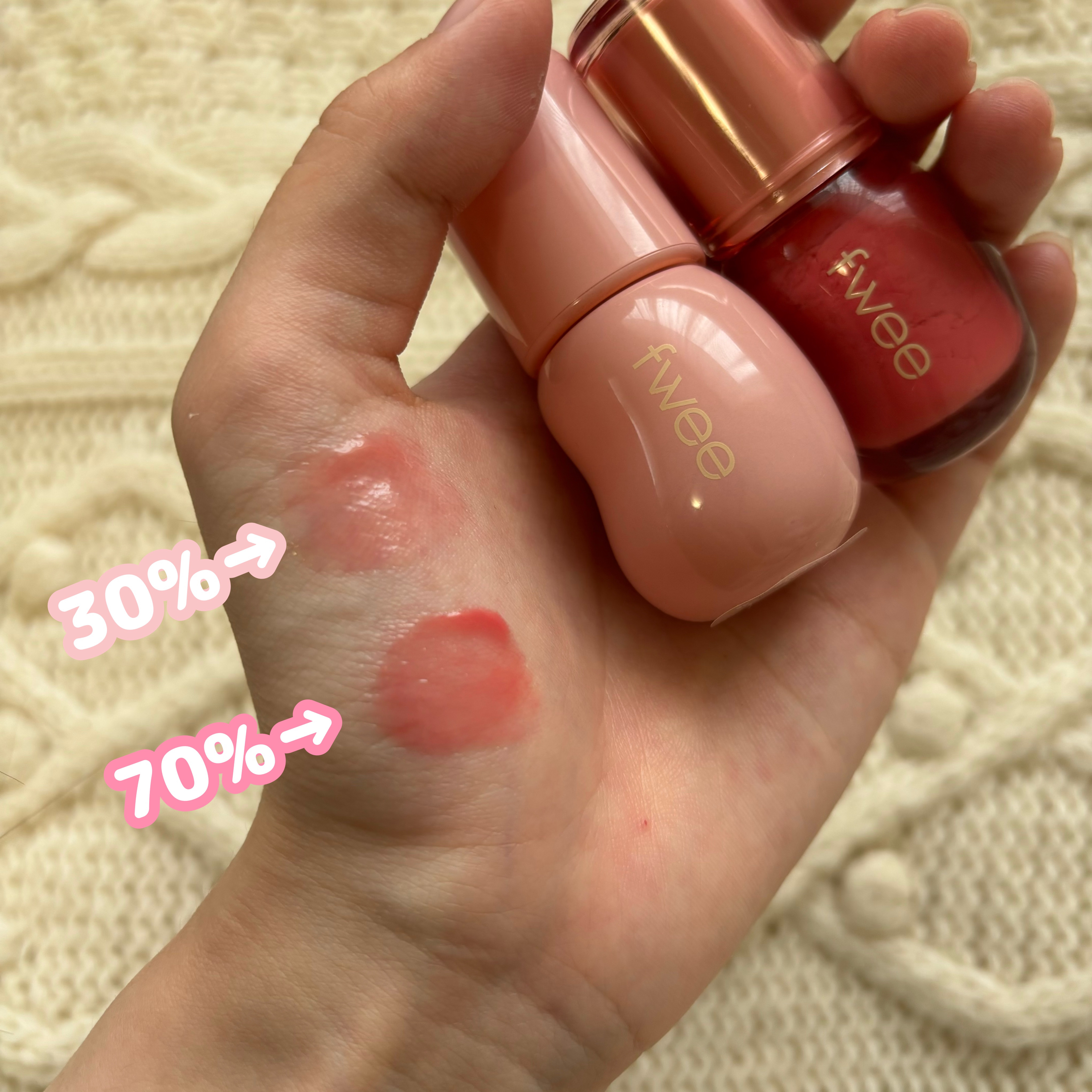 フィー 3Dボリューミンググロス/fwee/リップグロスを使ったクチコミ（2枚目）