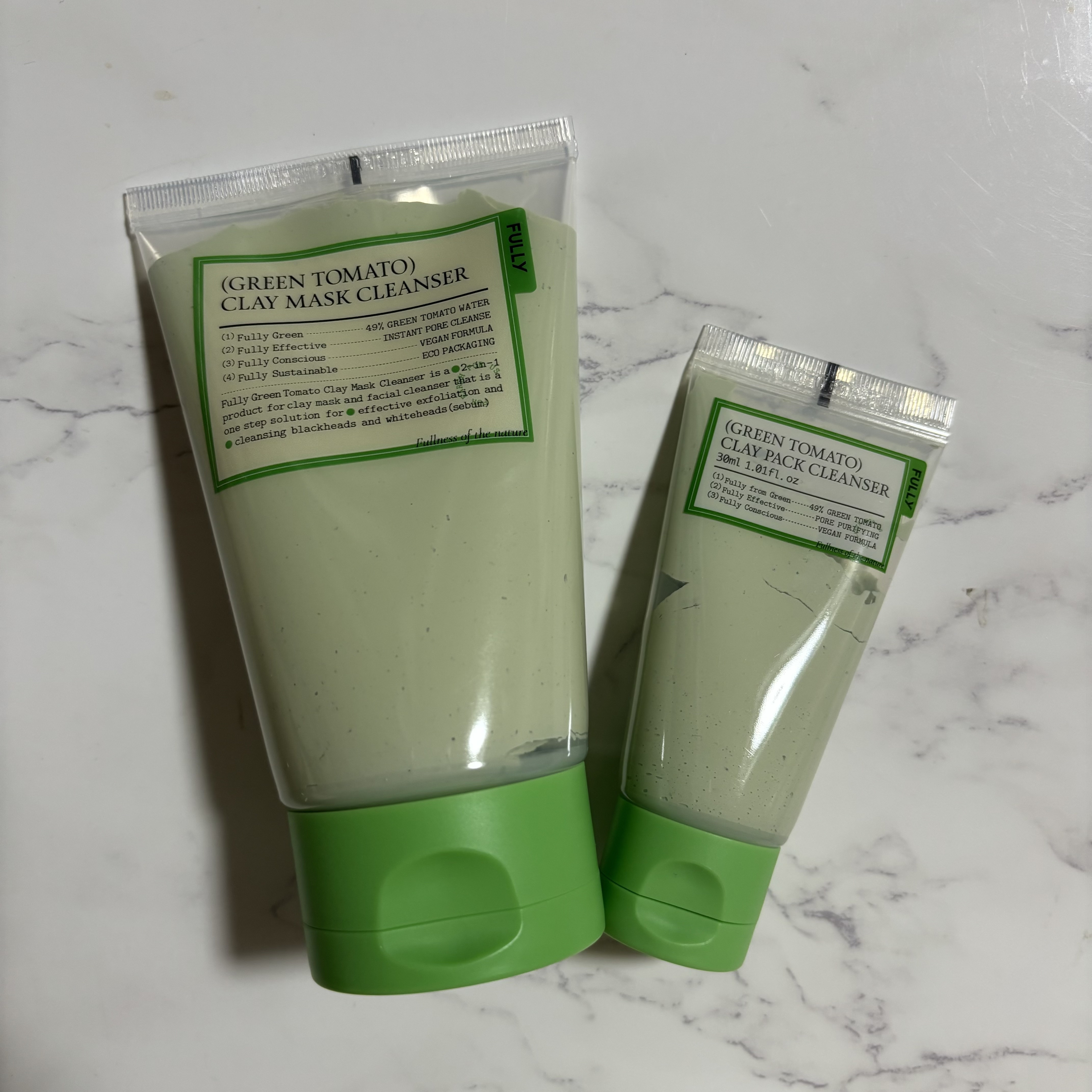 グリーントマトクレイマスククレンザー/FULLY/洗い流すパック・マスクを使ったクチコミ（1枚目）