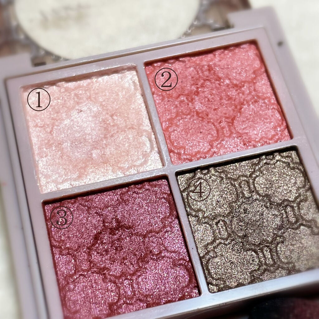 グロッシーリッチ アイズ N/Visée/アイシャドウパレットを使ったクチコミ(2枚目)