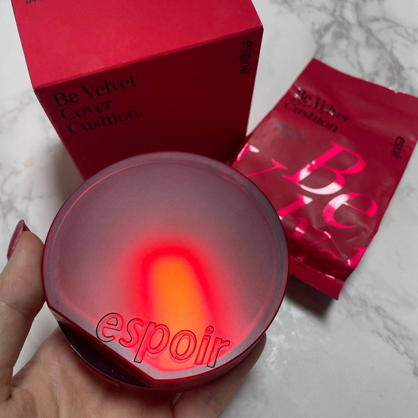 ビーベルベットカバークッション/espoir/クッションファンデーションを使ったクチコミ(2枚目)
