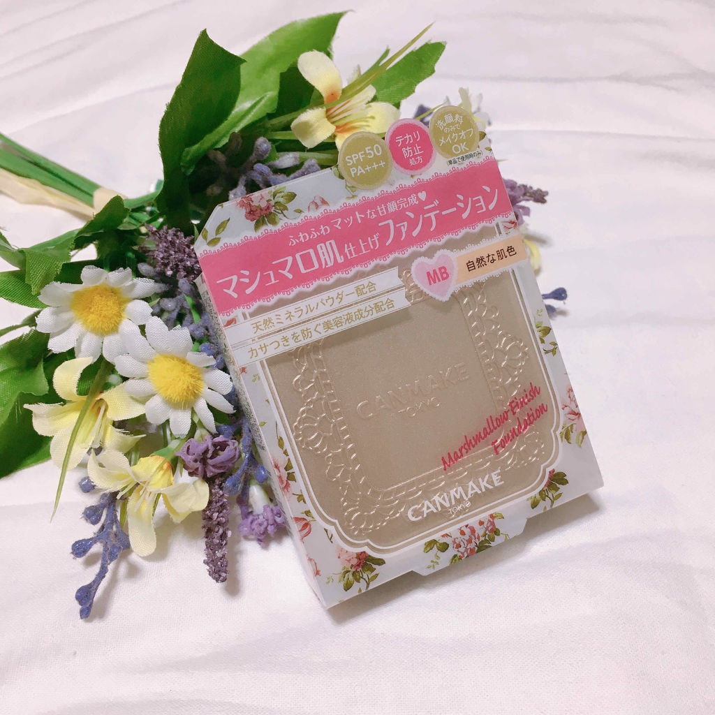 マシュマロフィニッシュファンデーション/キャンメイク/パウダーファンデーションを使ったクチコミ（1枚目）