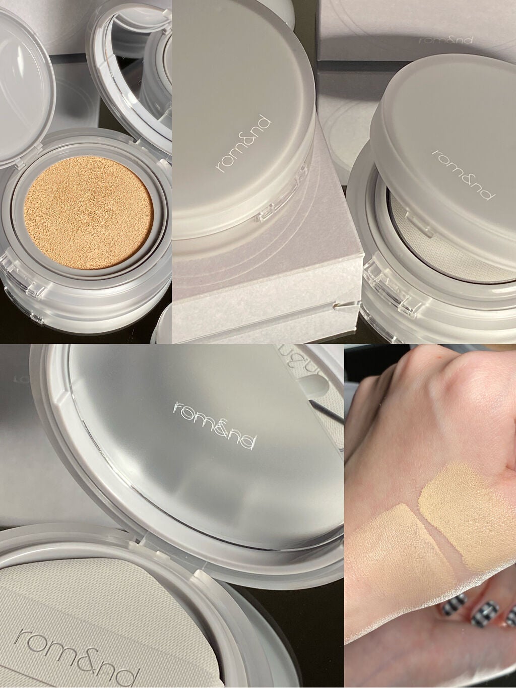 ヌーゼロクッション/rom&nd/クッションファンデーションを使ったクチコミ(4枚目)