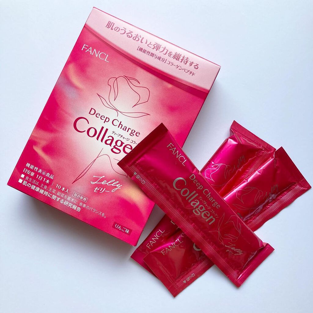 ディープチャージ コラーゲン スティックゼリー/ファンケル/美容サプリメントを使ったクチコミ(1枚目)