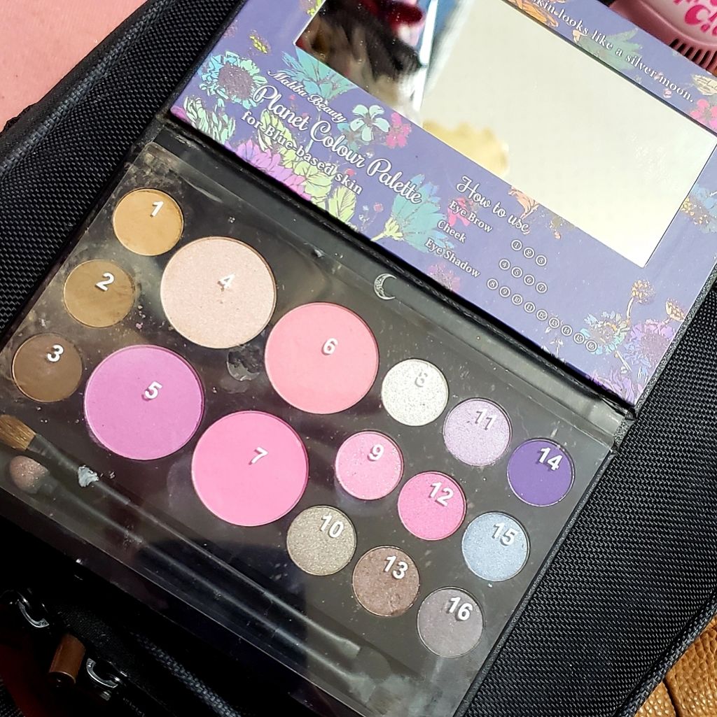 プラネットカラーパレット/マリブビューティー/メイクアップキットを使ったクチコミ（1枚目）