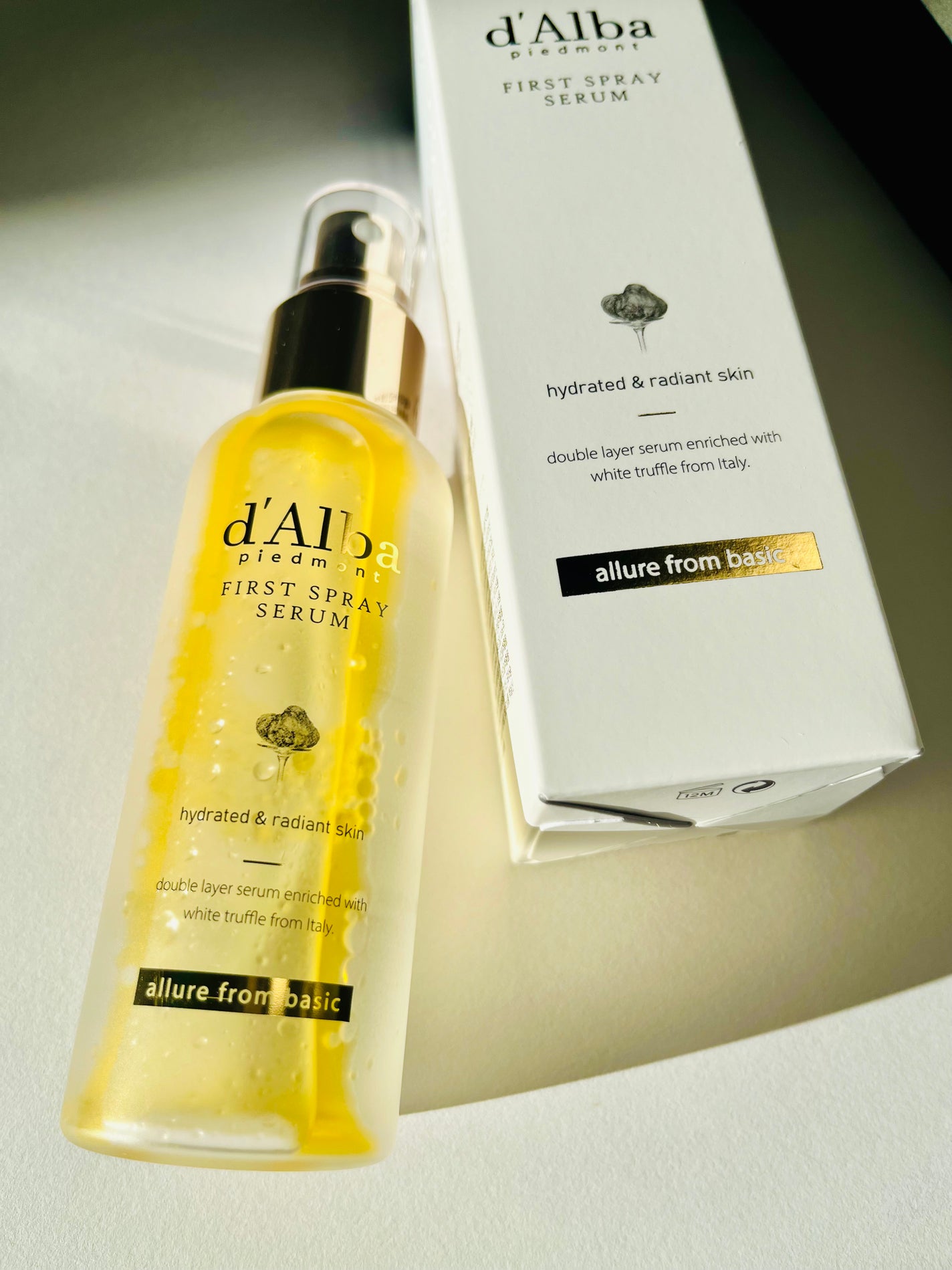 ダルバ ホワイトトリュフファーストスプレーセラム/ダルバ/ミスト状化粧水を使ったクチコミ(1枚目)