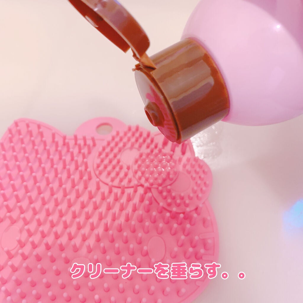 メイクブラシ専用クリーナー/DAISO/その他化粧小物を使ったクチコミ(6枚目)
