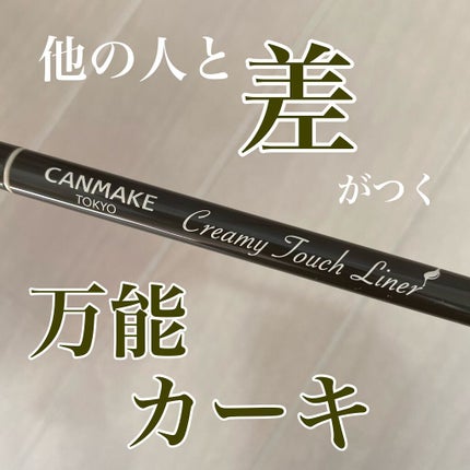 クリーミータッチライナー/キャンメイク/ジェルアイライナーを使ったクチコミ(1枚目)