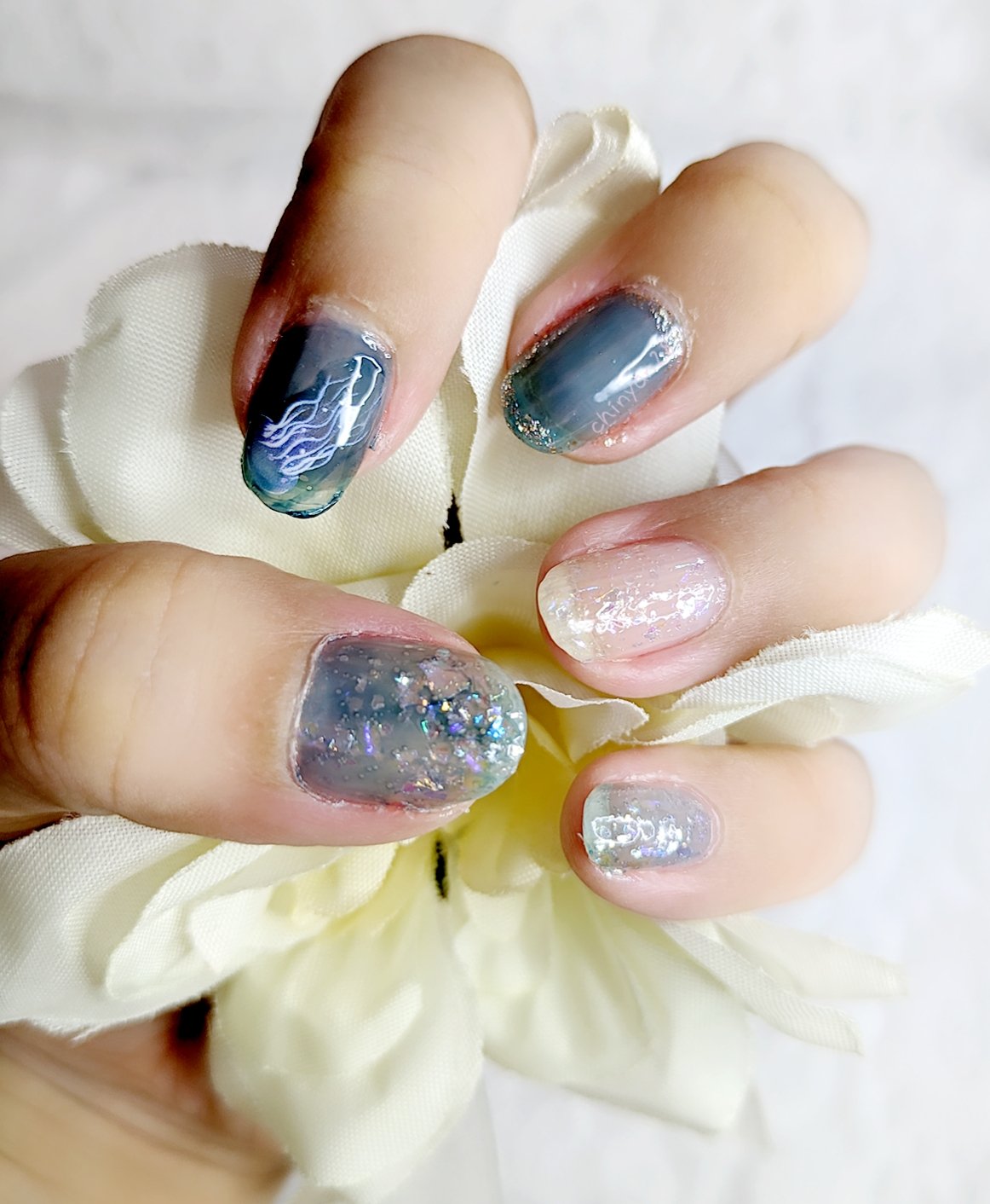 ムードペブルネイル/rom&nd/マニキュアを使ったクチコミ（2枚目）