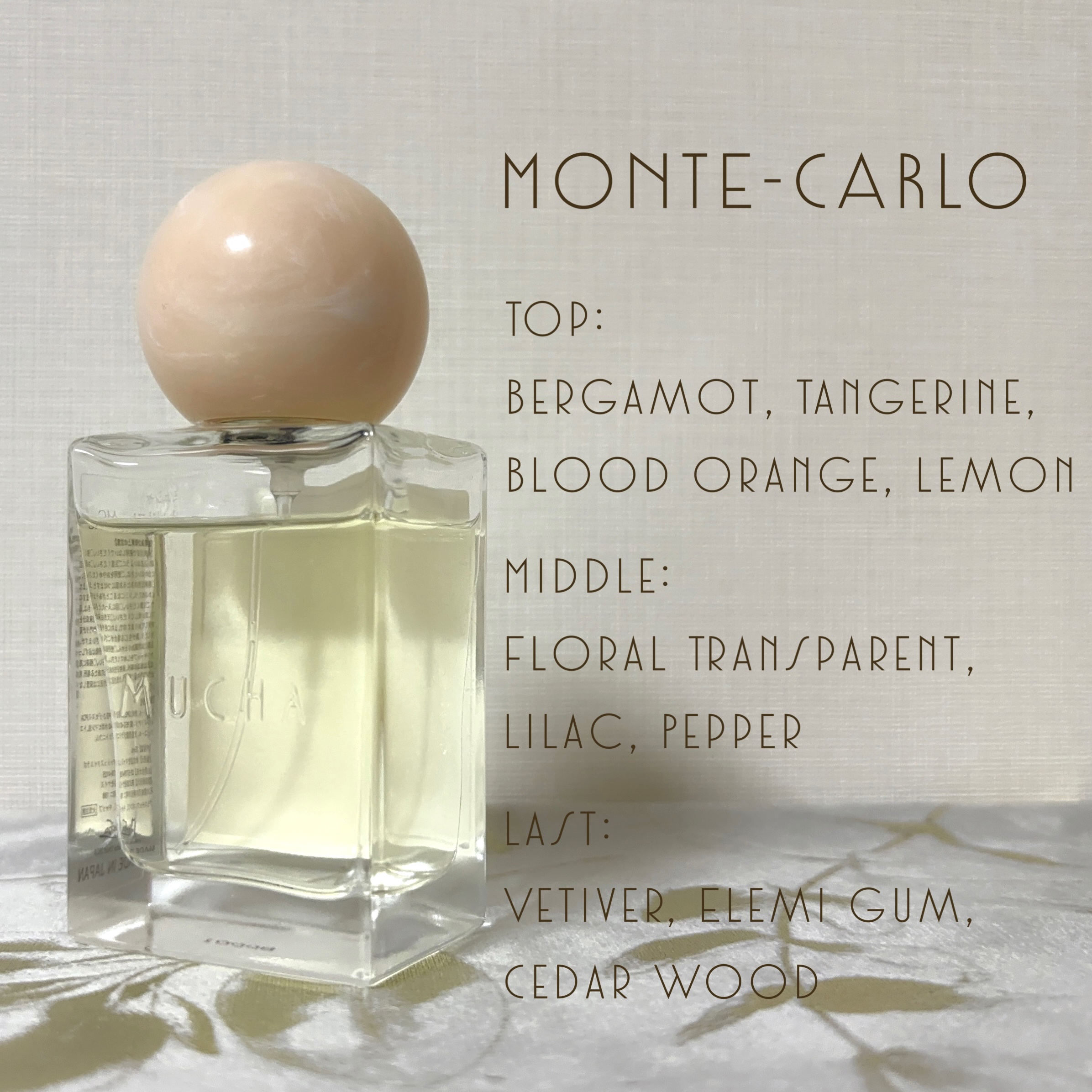 オードトワレ モンテカルロ 1897｜ミュシャの口コミ - ミュシャ