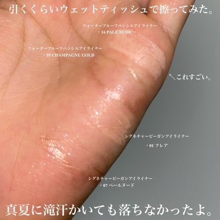 ウォータープルーフペンシルアイライナー/SISTER ANN/ペンシルアイライナーを使ったクチコミ(7枚目)