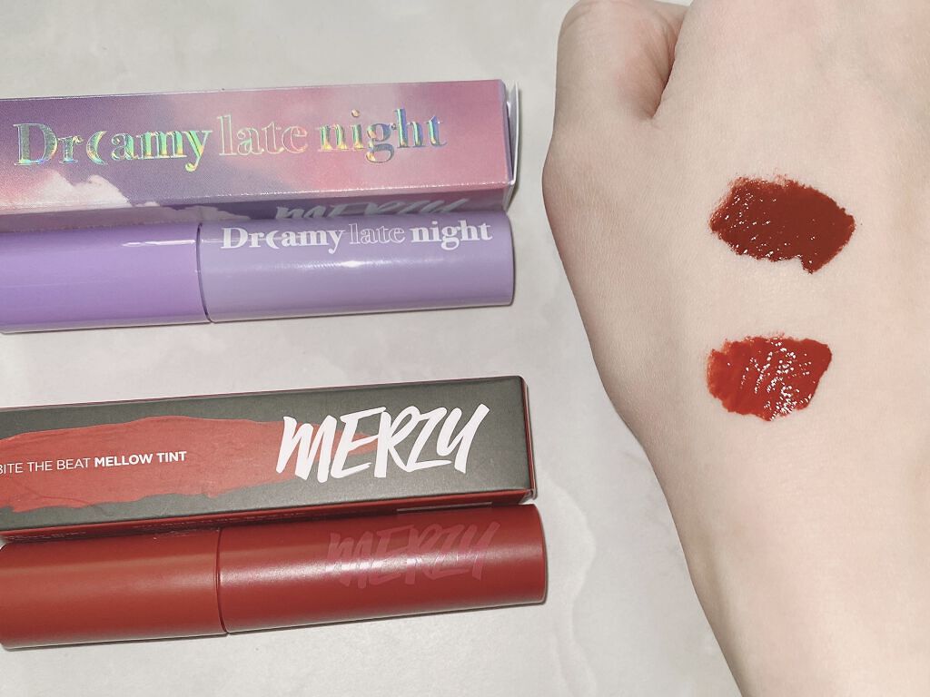 バイト ザ ビート メロウ ティント/MERZY/リップティントを使ったクチコミ（3枚目）