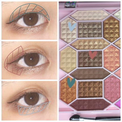 33色プロアイシャドウパレット/Dolly Angel/アイシャドウパレットを使ったクチコミ(2枚目)