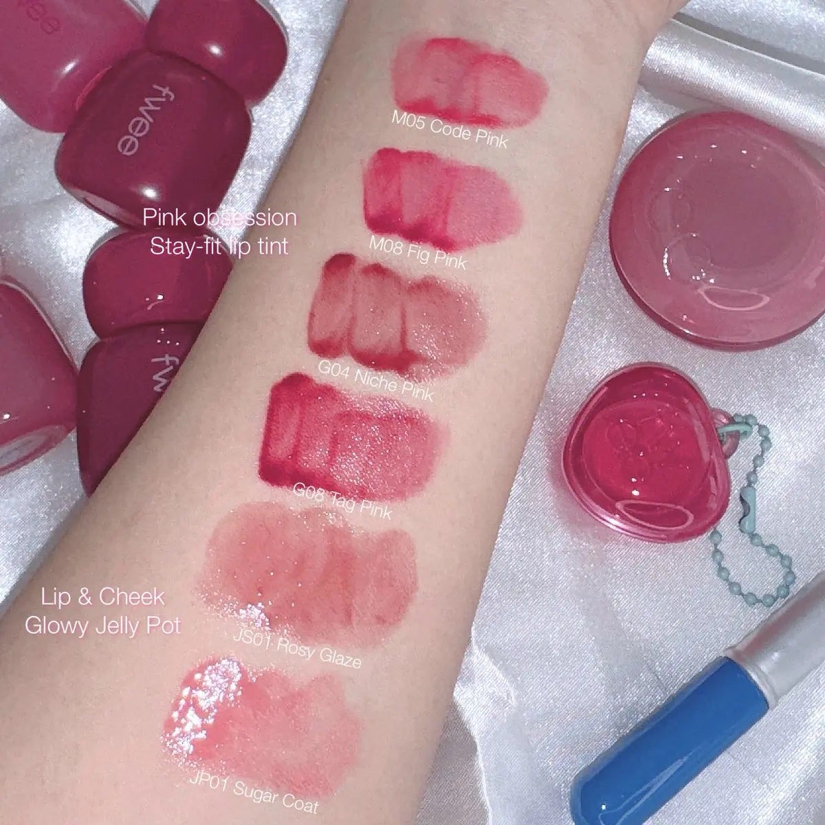 フィー リップアンドチーク グローイジェリーポット/fwee/リップグロスを使ったクチコミ(2枚目)