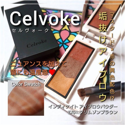 セルヴォーク インディケイトアイブロウパウダー/Celvoke/パウダーアイブロウを使ったクチコミ(1枚目)