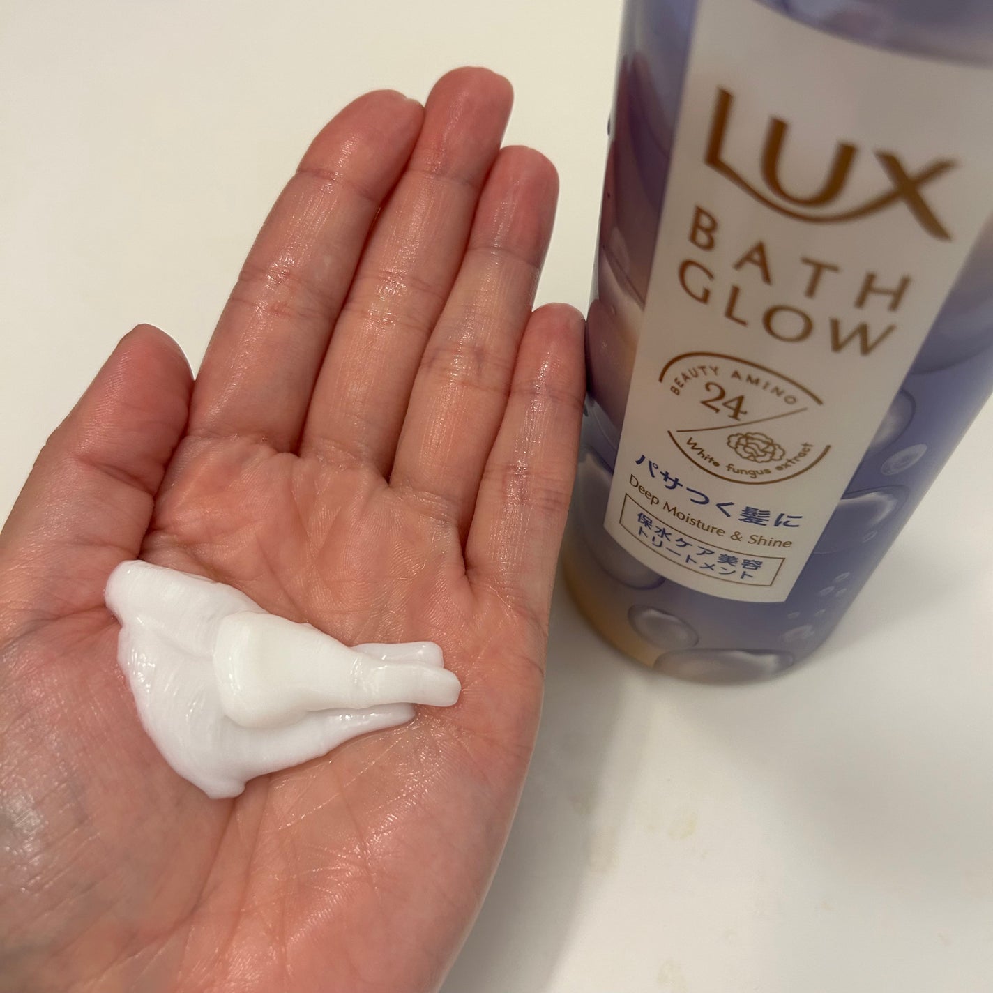 バスグロウ ディープモイスチャー&シャイン シャンプー/トリートメント/LUX/市販シャンプーを使ったクチコミ(4枚目)