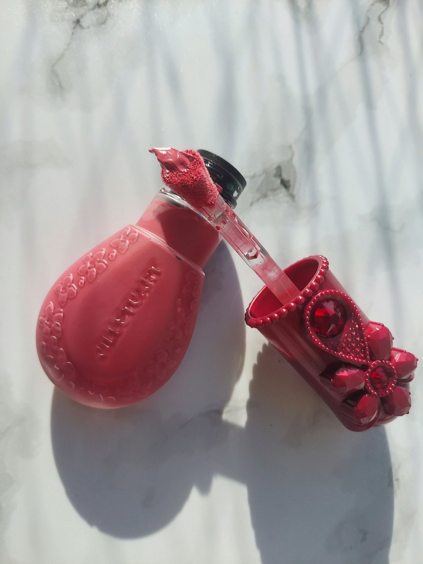 ジルスチュアート ブルームドロップ リップ&チーク シフォン/JILL STUART/リキッドチークを使ったクチコミ(1枚目)