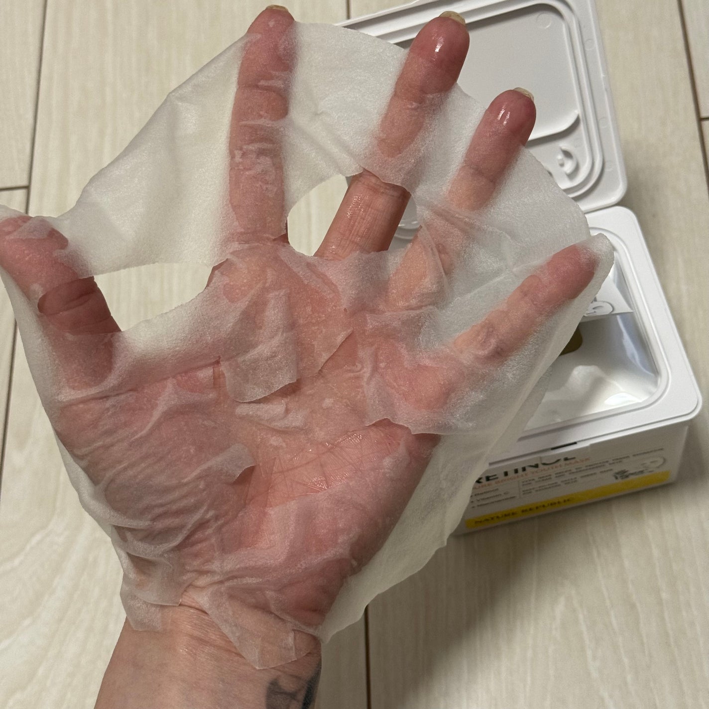 キューブマスク レチノール/ネイチャーリパブリック/シートマスク・パックを使ったクチコミ(5枚目)