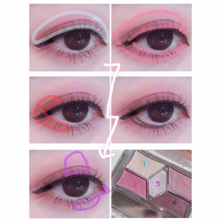 【旧品】パーフェクトスタイリストアイズ/キャンメイク/アイシャドウパレットを使ったクチコミ(2枚目)