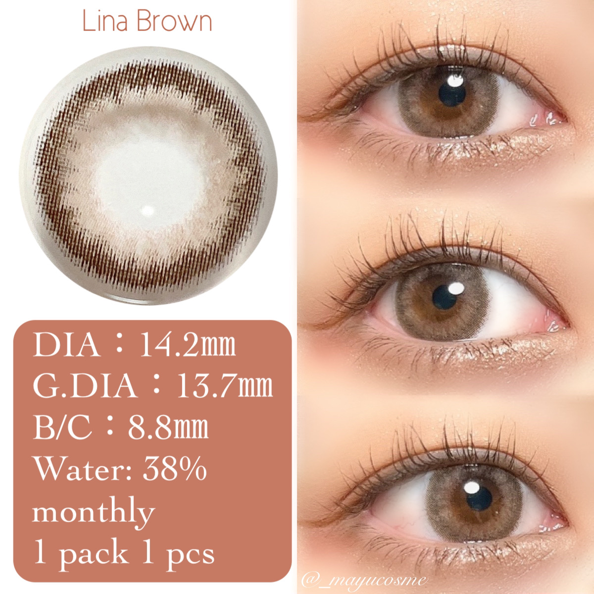 TeAmo 1month/TeAmo/１ヶ月（１MONTH）カラコンを使ったクチコミ（2枚目）