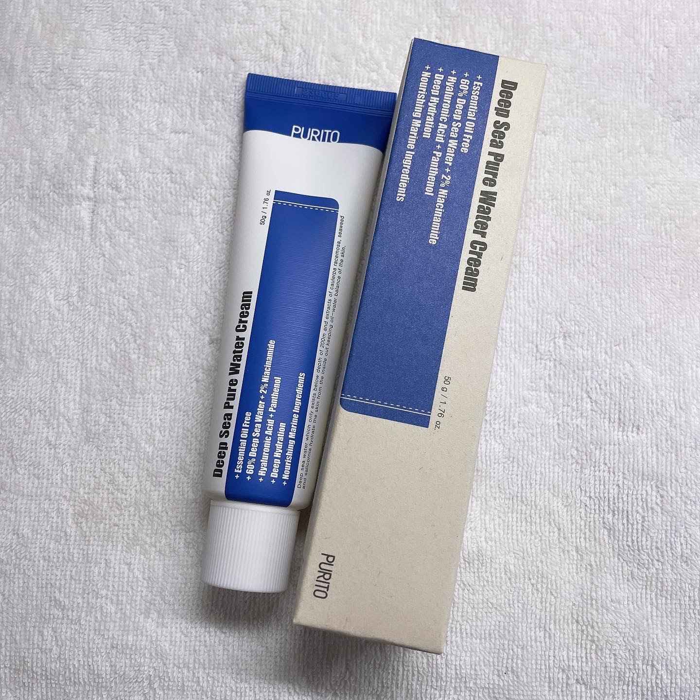 ディープシーピュアウォータークリーム/PURITO/フェイスクリームを使ったクチコミ（1枚目）