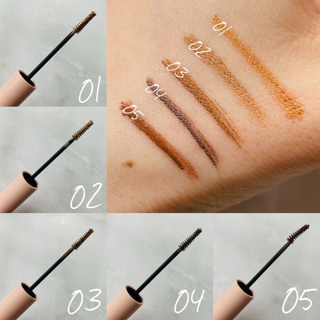 アイブロウマスカラ 05 テラコッタブラウン/Kirei&co./眉マスカラを使ったクチコミ（1枚目）