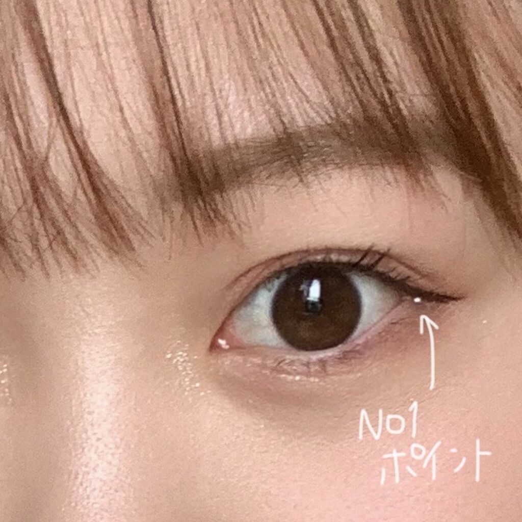 グリッターイルミネーションライナー 01 ピンクベージュ/CipiCipi/リキッドアイライナーを使ったクチコミ（3枚目）